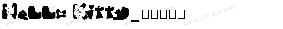 Hello Kitty字体转换